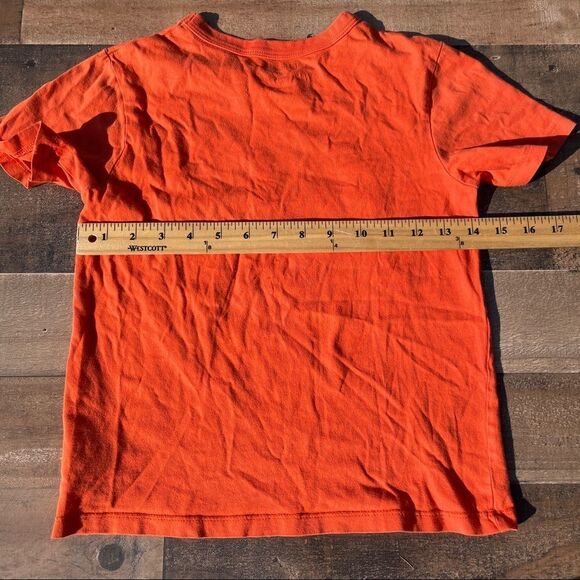 Oshkosh B’Gosh Boyd Orange Motorcycle Short Sleeve Tee Shirt Size 6 - Picture 7 of 8